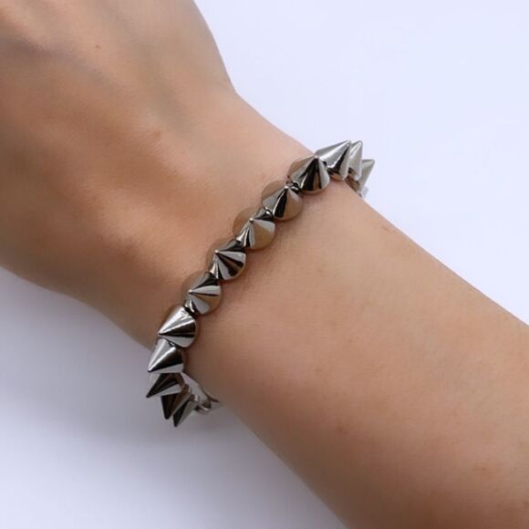 Wool + Pepper Co. Jewelry - NWT Wool + Pepper Co. Silver Spike Bracelet